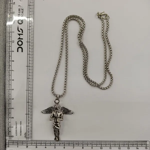 The99jewel_Stylish_Angel_With_Wing_Chain_Pendant_For_Men_Silver