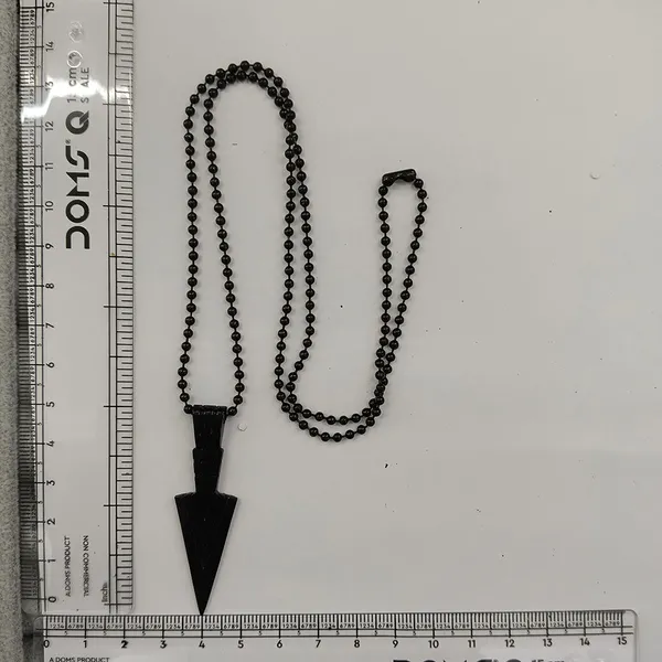 The99jewel_Black_Arrow_Pendant_Chain_For_Men_Black