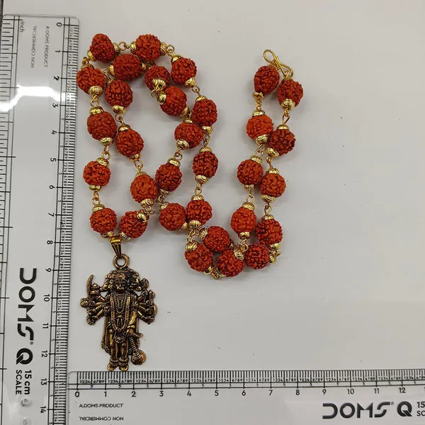 The99jewel_Rudraksha_Beads_With_Panchmukhi_Hanuman_Pendant_For_Men_Brown