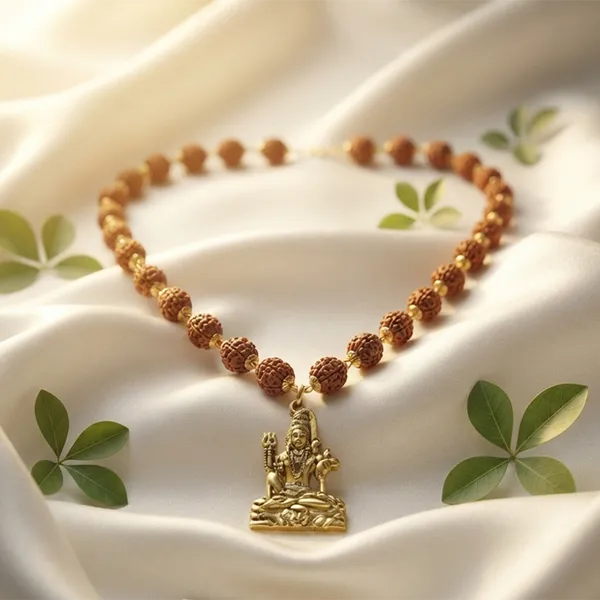 The99jewel_Rudraksha_Beads_With_Lord_Shiva_Pendant_For_Men_Brown