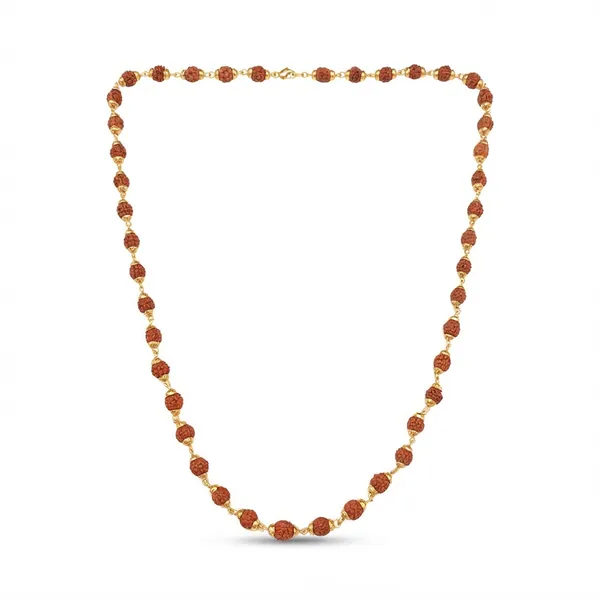 The99jewel_Divine_Rudraksha_Beads_Pendant_Necklace_For_Men_Length_35_Cm_Long_Brown