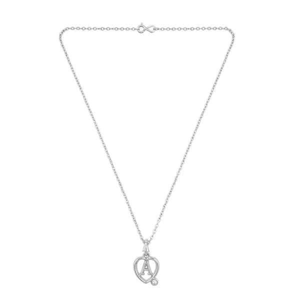 The99jewel_Letter_A_Initial_Chain_Pendant_With_Heart_For_Men_Women_Silver