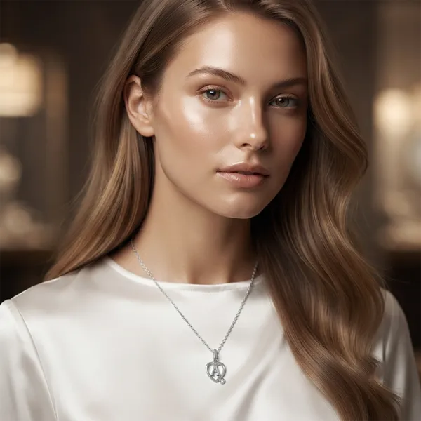 The99jewel_Letter_A_Initial_Chain_Pendant_With_Heart_For_Men_Women_Silver