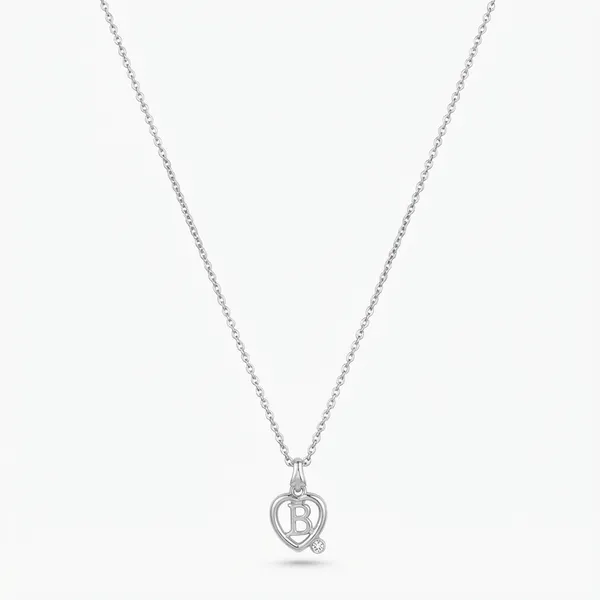 The99jewel_Letter_B_Initial_Chain_Pendant_With_Heart_For_Men_Women_Silver