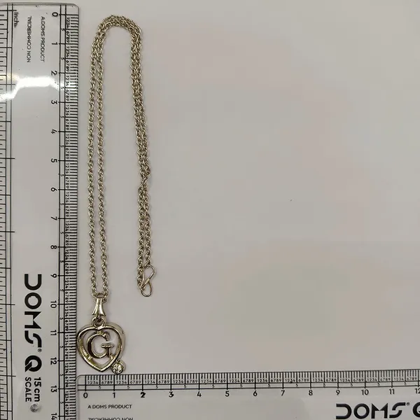 The99jewel_Letter_G_Initial_Chain_Pendant_With_Heart_For_Men_Women_Silver
