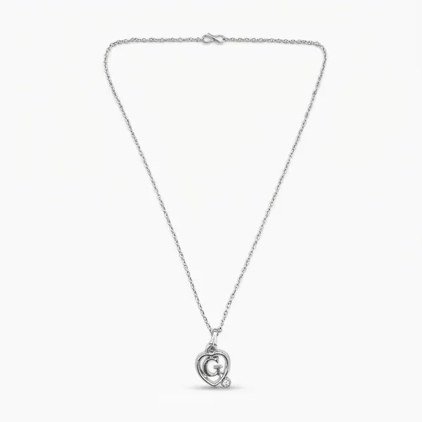 The99jewel_Letter_G_Initial_Chain_Pendant_With_Heart_For_Men_Women_Silver