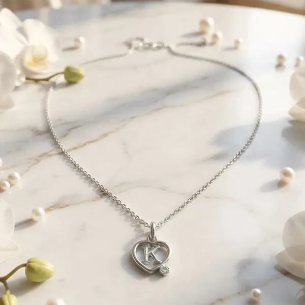 The99jewel_Letter_K_Initial_Chain_Pendant_With_Heart_For_Men_Women_Silver
