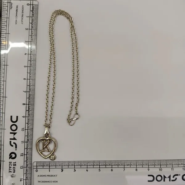 The99jewel_Letter_K_Initial_Chain_Pendant_With_Heart_For_Men_Women_Silver