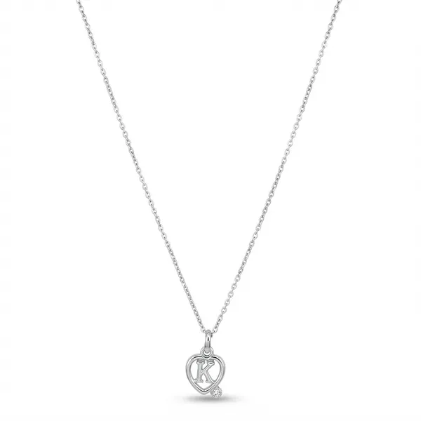 The99jewel_Letter_K_Initial_Chain_Pendant_With_Heart_For_Men_Women_Silver