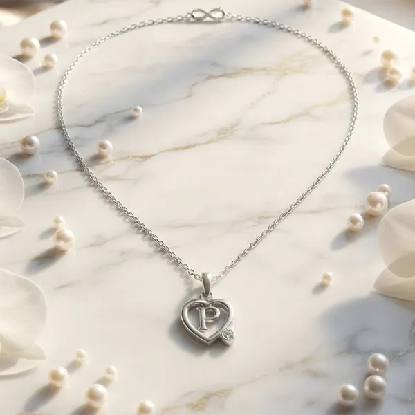The99jewel_Letter_P_Initial_Chain_Pendant_With_Heart_For_Men_Women_Silver