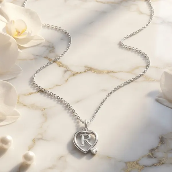 The99jewel_Letter_R_Initial_Chain_Pendant_With_Heart_For_Men_Women_Silver