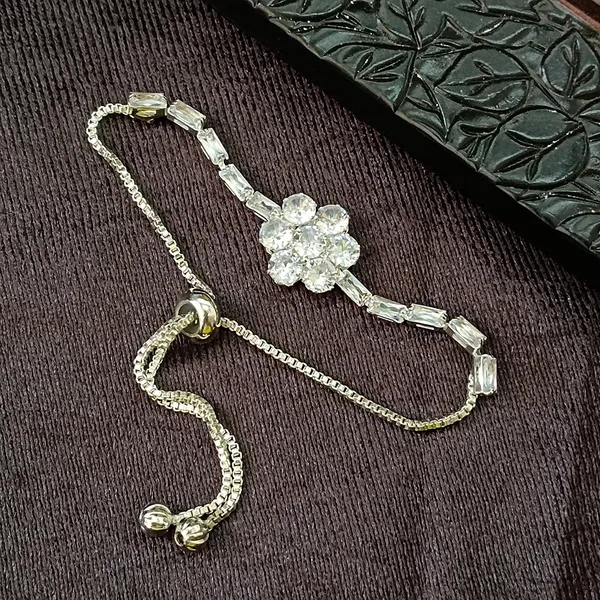 The99jewel_Elegant_Adjustable_American_Diamond_Bracelet_White
