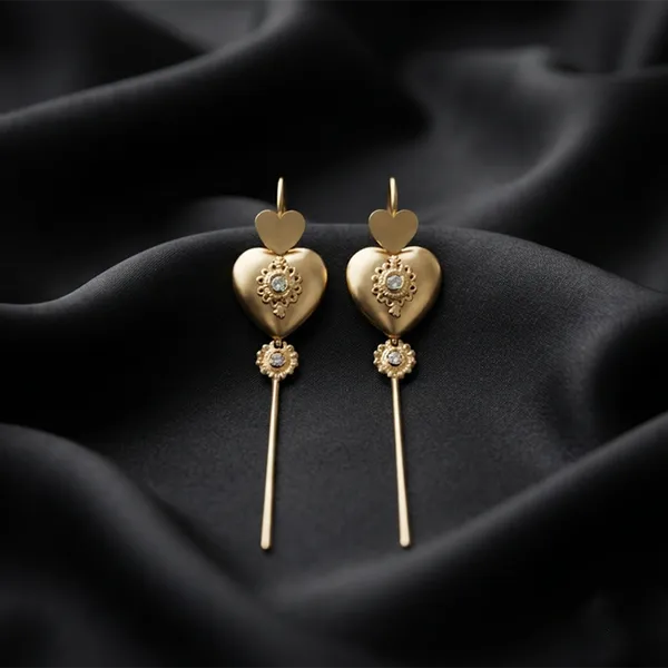 The99jewel_Gold_Plated_Heart_Shape_Ear_Cuff_Gold