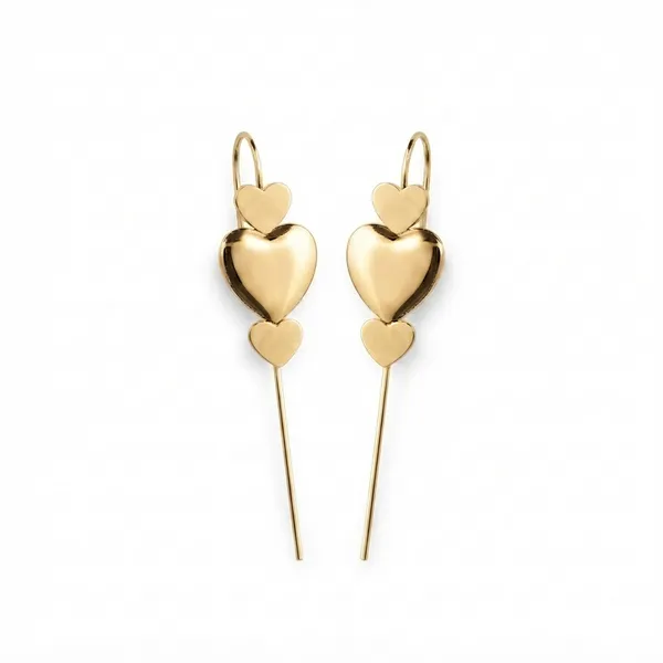 The99jewel_Gold_Plated_Heart_Shape_Ear_Cuff_Gold