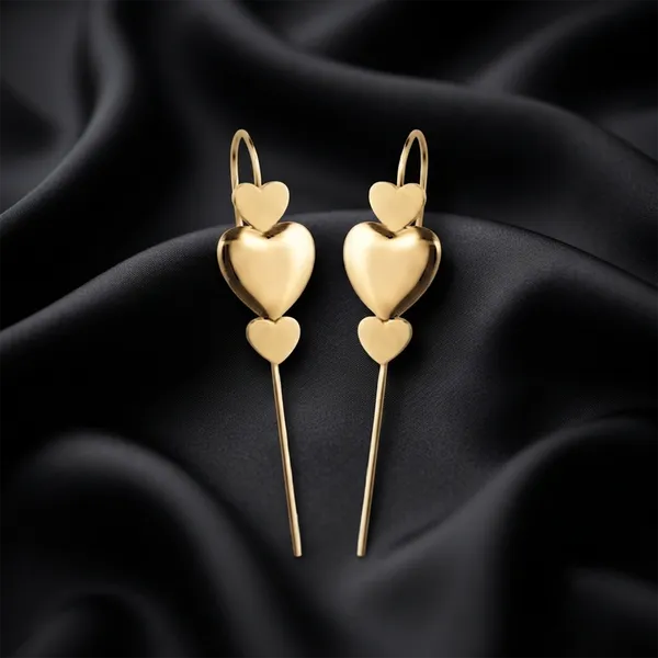 The99jewel_Gold_Plated_Heart_Shape_Ear_Cuff_Gold