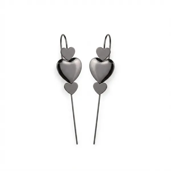 The99jewel_Black_Plated_Heart_Shape_Ear_Cuff_Black