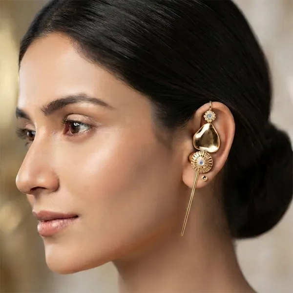 The99jewel_Gold_Plated_Heart_Shape_Ear_Cuff_Gold