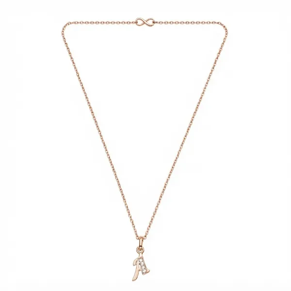 The99jewel_Rose_Gold_Plated_Letter_A_Initial_Chain_Pendant_With_Austrian_Stone_Rose_Gold