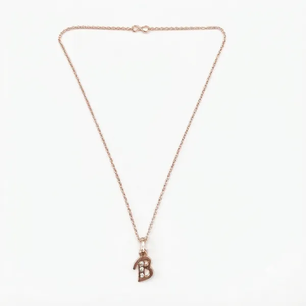 The99jewel_Rose_Gold_Plated_Letter_B_Initial_Chain_Pendant_With_Austrian_Stone_Rose_Gold
