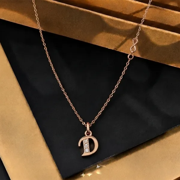 The99jewel_Rose_Gold_Plated_Letter_D_Initial_Chain_Pendant_With_Austrian_Stone_Rose_Gold
