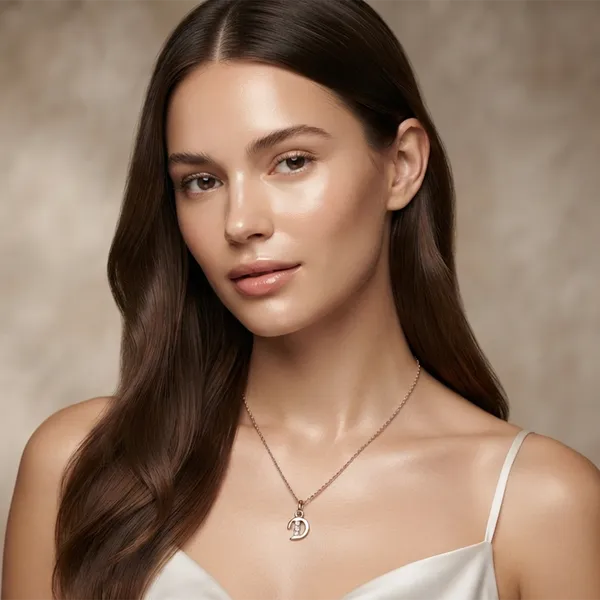The99jewel_Rose_Gold_Plated_Letter_D_Initial_Chain_Pendant_With_Austrian_Stone_Rose_Gold