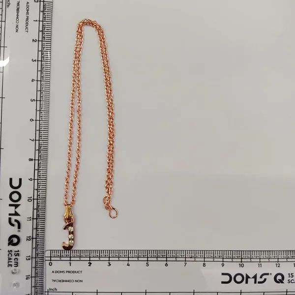 The99jewel_Rose_Gold_Plated_Letter_J_Initial_Chain_Pendant_With_Austrian_Stone_Rose_Gold