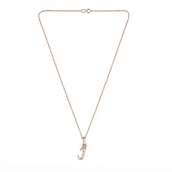 The99jewel_Rose_Gold_Plated_Letter_J_Initial_Chain_Pendant_With_Austrian_Stone_Rose_Gold