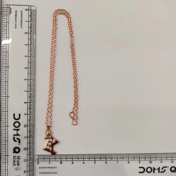 The99jewel_Rose_Gold_Plated_Letter_K_Initial_Chain_Pendant_With_Austrian_Stone_Rose_Gold