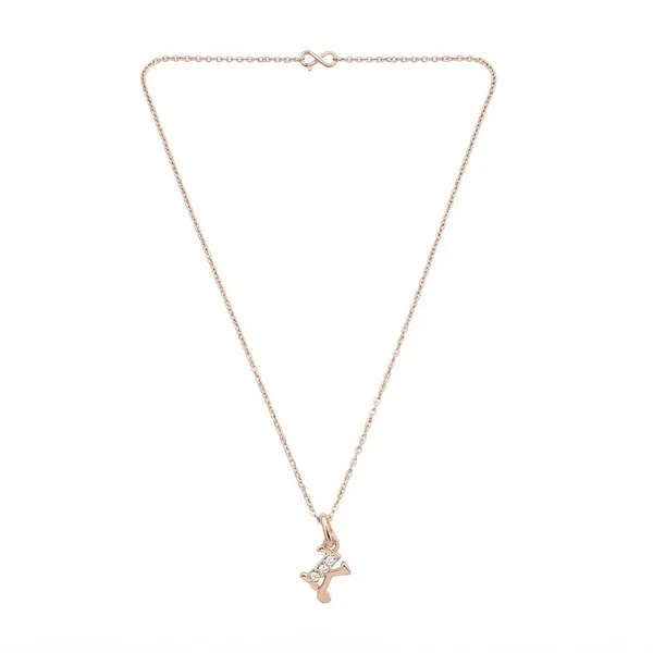The99jewel_Rose_Gold_Plated_Letter_K_Initial_Chain_Pendant_With_Austrian_Stone_Rose_Gold