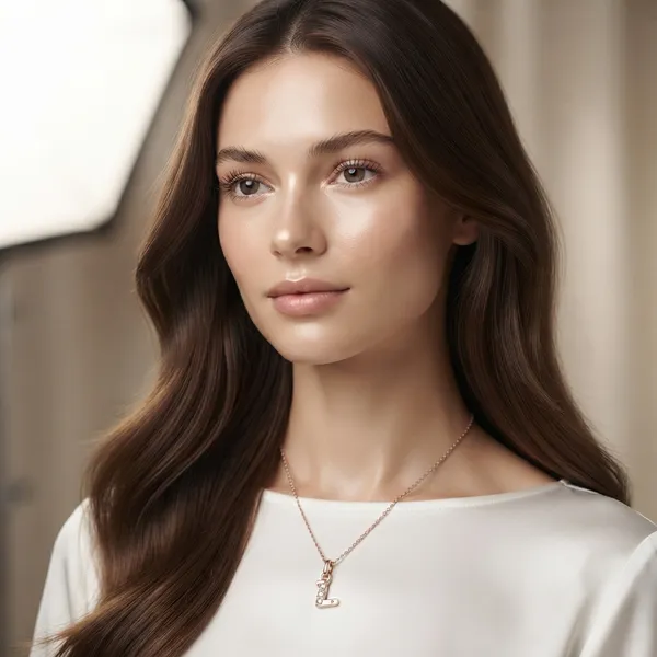 The99jewel_Rose_Gold_Plated_Letter_L_Initial_Chain_Pendant_With_Austrian_Stone_Rose_Gold