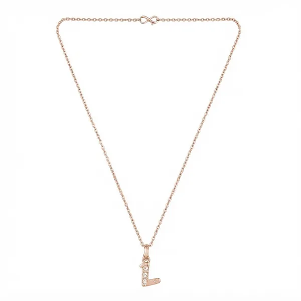 The99jewel_Rose_Gold_Plated_Letter_L_Initial_Chain_Pendant_With_Austrian_Stone_Rose_Gold