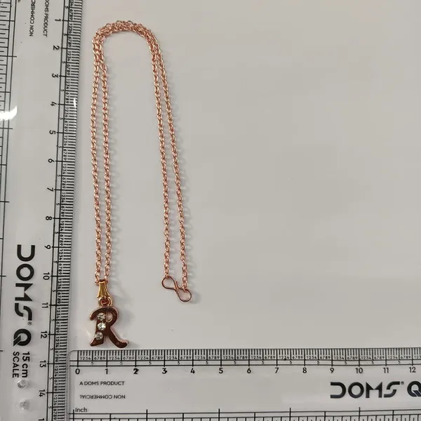 The99jewel_Rose_Gold_Plated_Letter_R_Initial_Chain_Pendant_With_Austrian_Stone_Rose_Gold