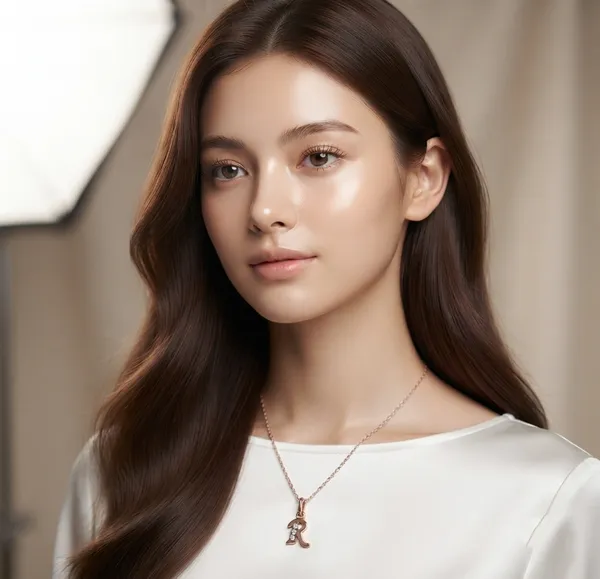 The99jewel_Rose_Gold_Plated_Letter_R_Initial_Chain_Pendant_With_Austrian_Stone_Rose_Gold
