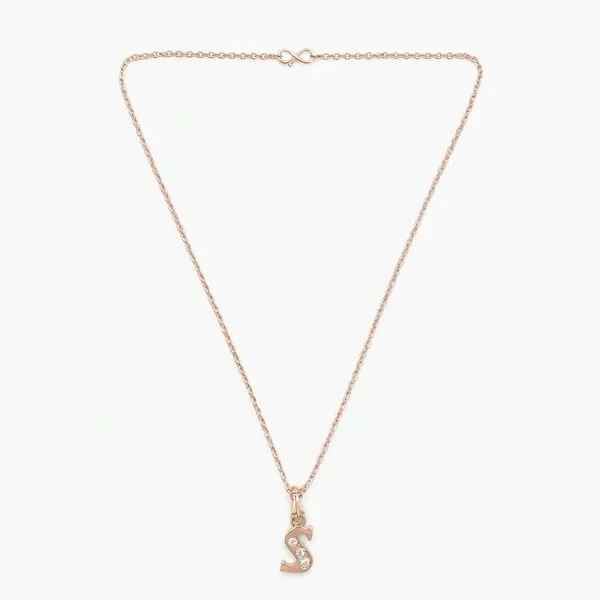 The99jewel_Rose_Gold_Plated_Letter_S_Initial_Chain_Pendant_With_Austrian_Stone_Rose_Gold