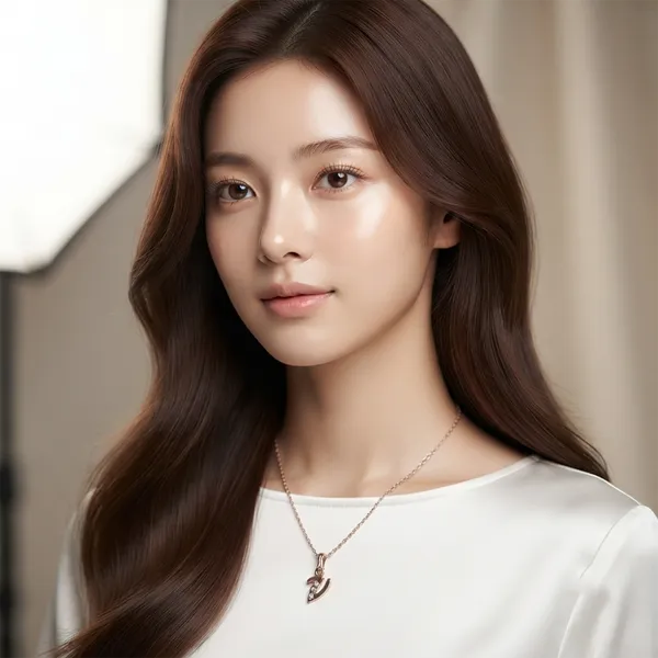 The99jewel_Rose_Gold_Plated_Letter_V_Initial_Chain_Pendant_With_Austrian_Stone_Rose_Gold