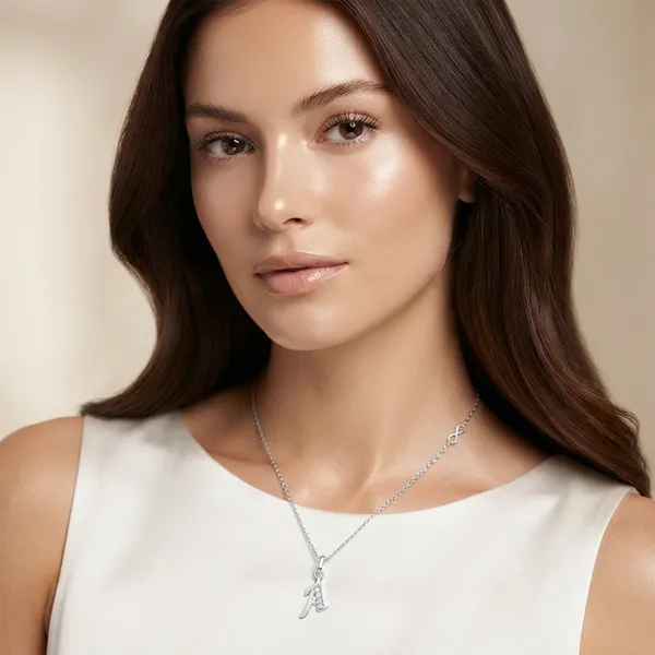 The99jewel_Silver_Plated_Letter_A_Initial_Chain_Pendant_With_Austrian_Stone_Silver