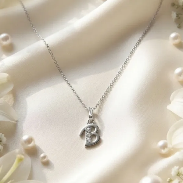 The99jewel_Silver_Plated_Letter_B_Initial_Chain_Pendant_With_Austrian_Stone_Silver