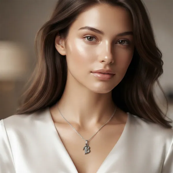 The99jewel_Silver_Plated_Letter_B_Initial_Chain_Pendant_With_Austrian_Stone_Silver