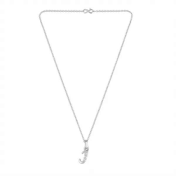 The99jewel_Silver_Plated_Letter_J_Initial_Chain_Pendant_With_Austrian_Stone_Silver