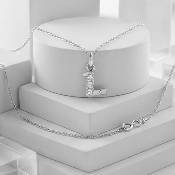The99jewel_Silver_Plated_Letter_L_Initial_Chain_Pendant_With_Austrian_Stone_Silver