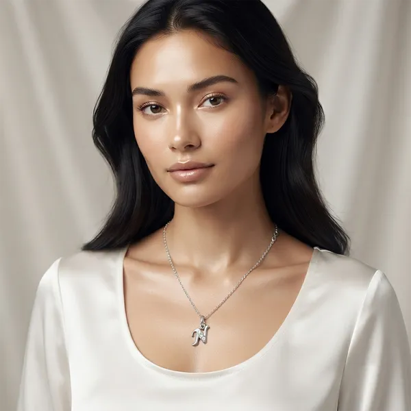The99jewel_Silver_Plated_Letter_N_Initial_Chain_Pendant_With_Austrian_Stone_Silver