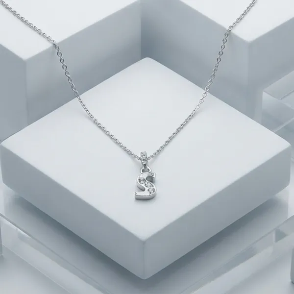 The99jewel_Silver_Plated_Letter_S_Initial_Chain_Pendant_With_Austrian_Stone_Silver