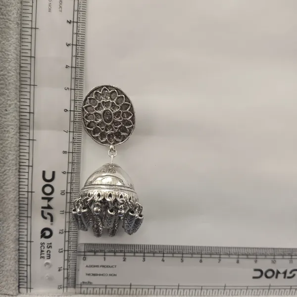 The99jewel_Traditional_Oxidized_Silver_Jhumka_Earrings_For_Girls_Women_Silver