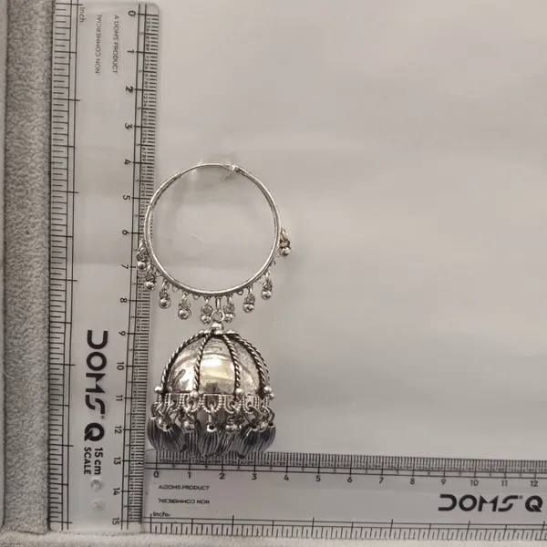 The99jewel_Oxidised_Hoop_Jhumka_Earrings_For_Girls_Women_Silver