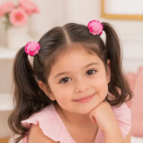 The99jewel_Kids_Flower_Soft_Elastic_Ponytail_Hair_Ties_Hair_Rubber_Bands_For_Girls_Pack_Of_2_Pink