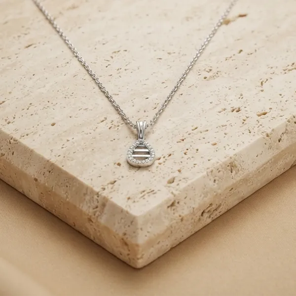 The99jewel_Fashion_Silver_Plated_Austrian_Stone_Tear_Drop_Shape_Chain_Pendant_Black
