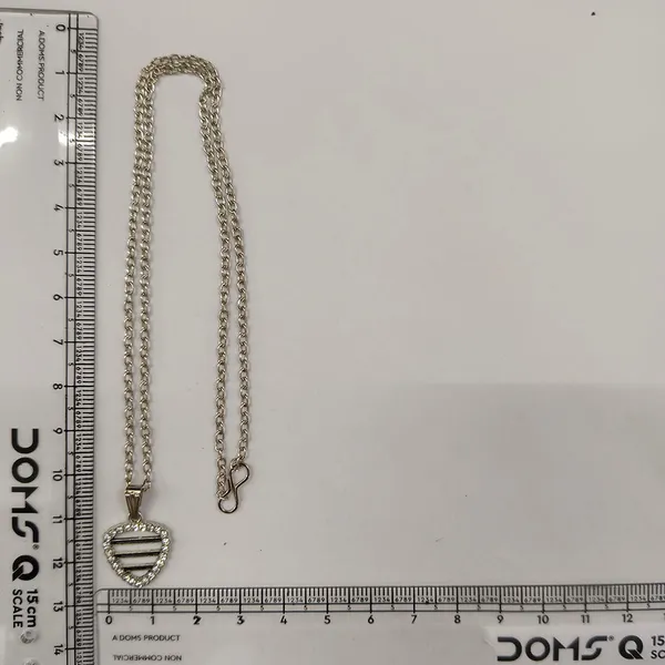 The99jewel_Fashion_Silver_Plated_Austrian_Stone_Chain_Pendant_Black