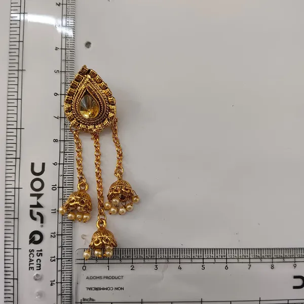 The99jewel_Designer_Gold_Plated_Austrian_Stone_Kashmiri_Jhumki_Earrings_For_Women_Gold