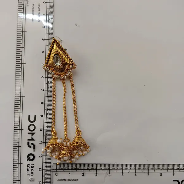 The99jewel_Ethnic_Gold_Plated_Kashmiri_Jhumki_Earrings_With_Austrian_Stone_Pearl_Gold