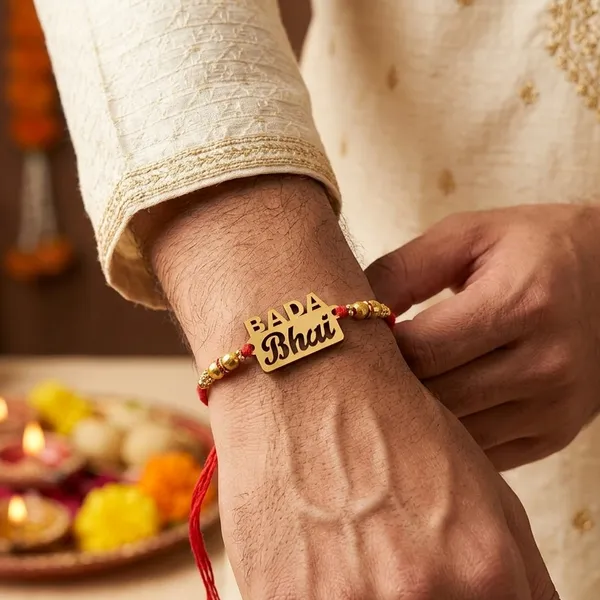 The99jewel_Bada_Bhai_Name_Rakhi_Premium_Designer_Rakhi_For_Elder_Brother_Red
